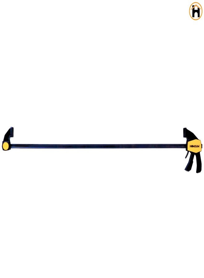 Homdum 36 inch Quick Grip clamp Bar clamp for woodworking One-Handed Release F type Ratchet clamp wood working size 900X180mm with Durable Nylon Handle & scratchproof rubber grip (36 INCH) - Image 3